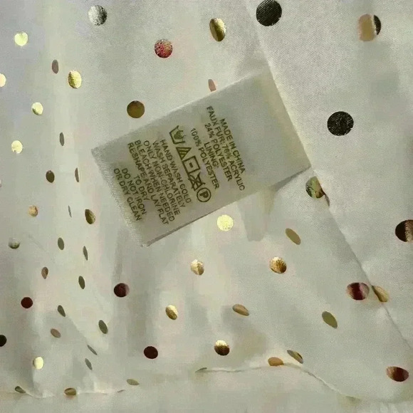 NWT! Kate spade Girl’s white faux fur coat. Size 12y - Picture 3 of 7